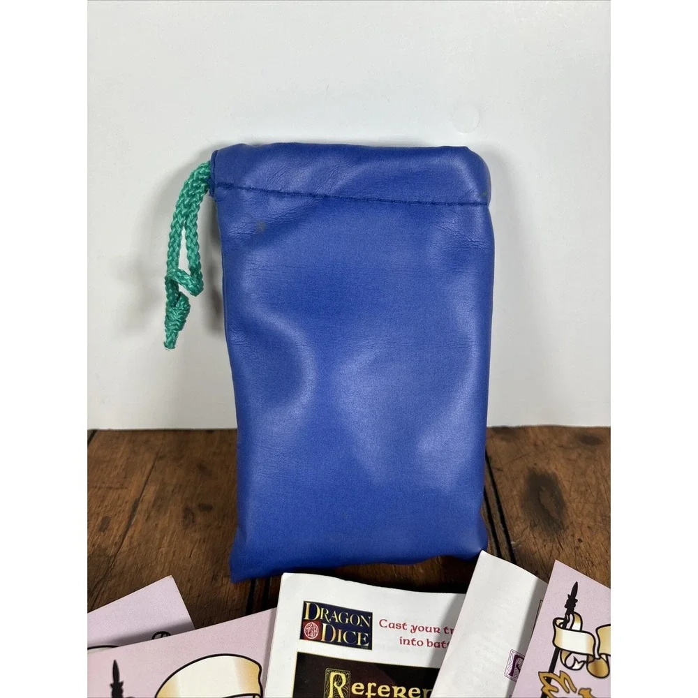 TSR 1995 Dragon Dice Role Playing Game Bag 14 Dice D&D Dungeons Dragons‎ Bag